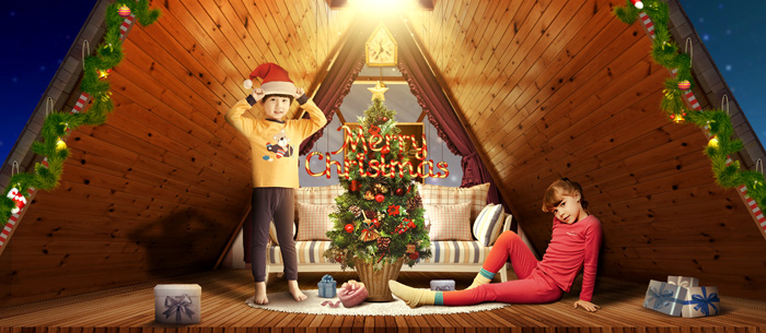 Photoshop制作溫馨的圣誕童裝網(wǎng)頁橫幅網(wǎng)頁廣告設(shè)計教程